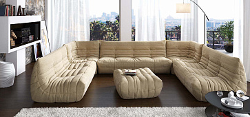 Угловой диван в интерьере гостиной-4, Диван Француз